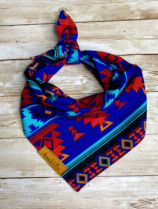Southwestern Blue Turquoise Bandana