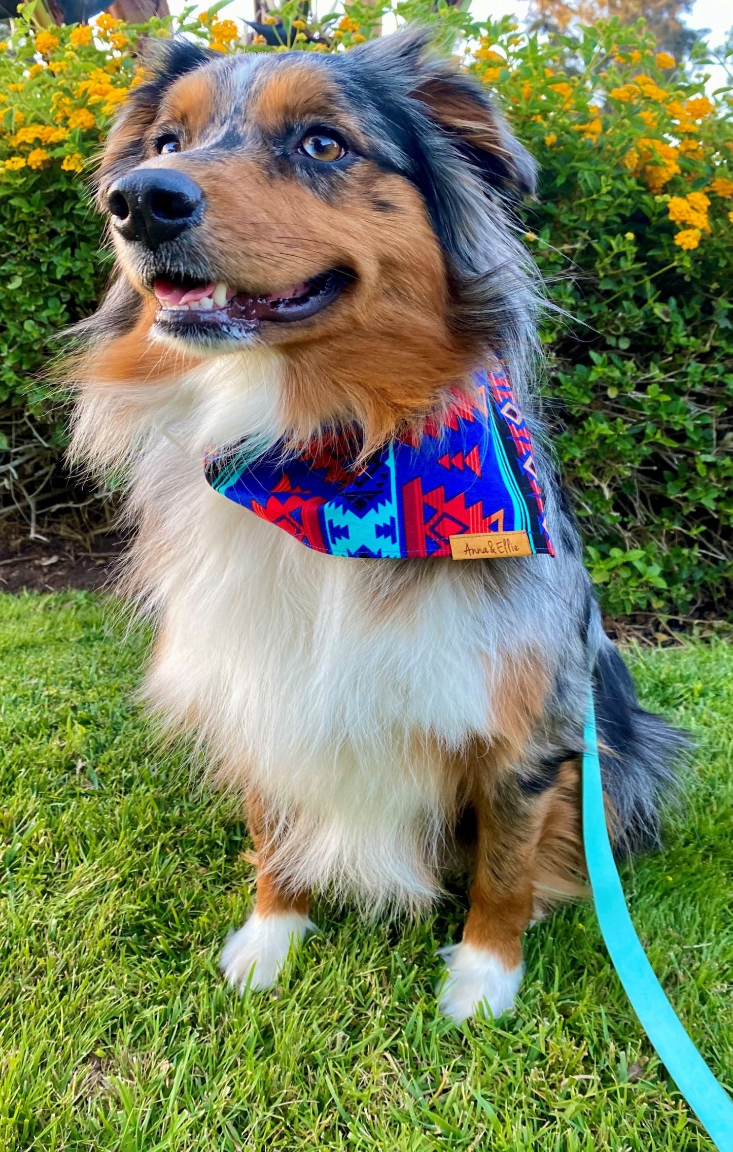 Southwestern Blue Turquoise Bandana